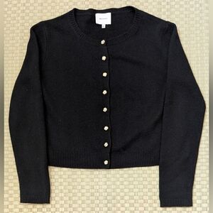 Reformation Ferren Recycled Cashmere Cropped Cardigan Women's Size Small